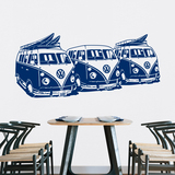 Stickers muraux: 3 Volkswagen Surf Vans 4