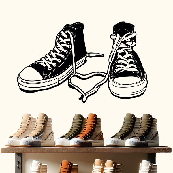 Stickers muraux: Converse des chaussures