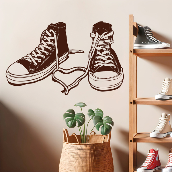 Stickers muraux: Converse des chaussures