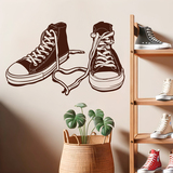 Stickers muraux: Converse des chaussures 2