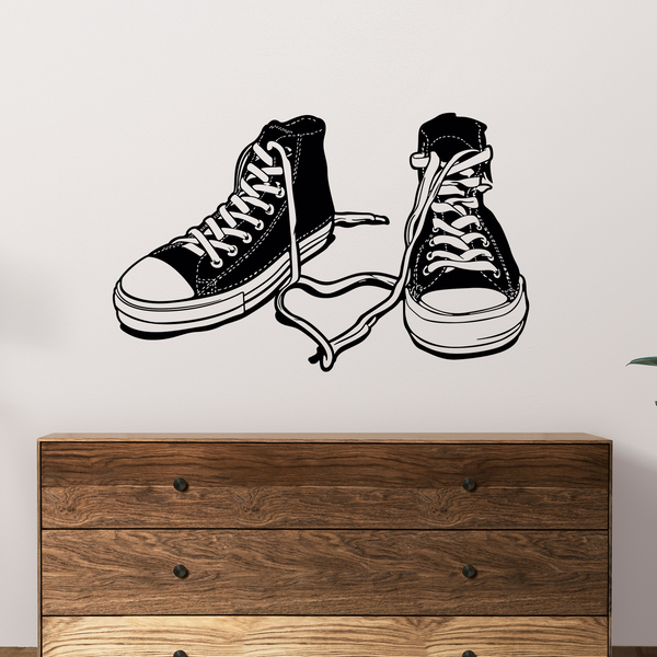 Stickers muraux: Converse des chaussures