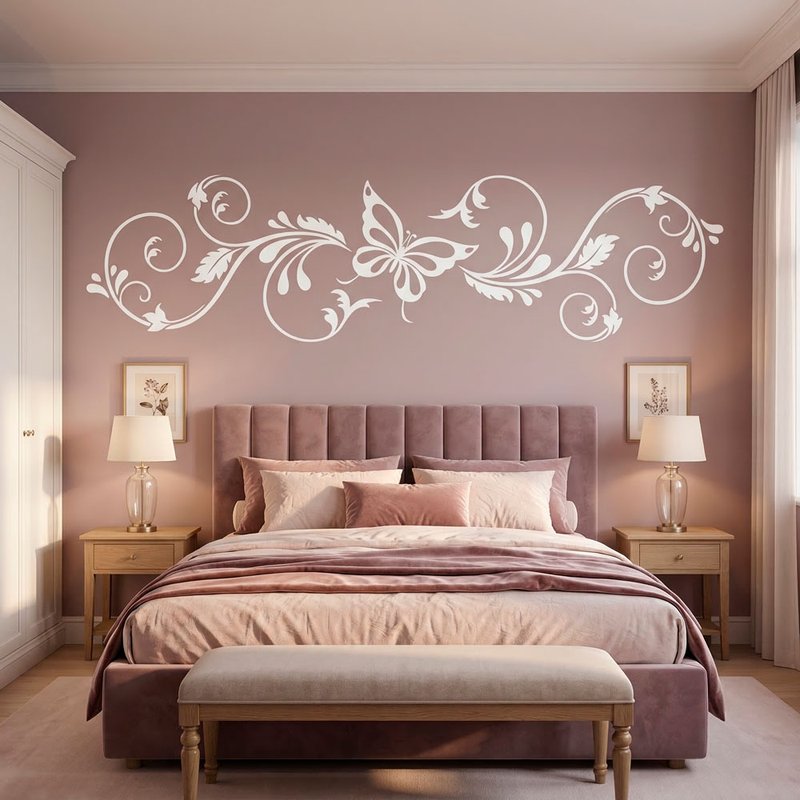 Fioriture florale avec papillon 0