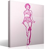 Stickers muraux: Marilyn Monroe en bikini 2