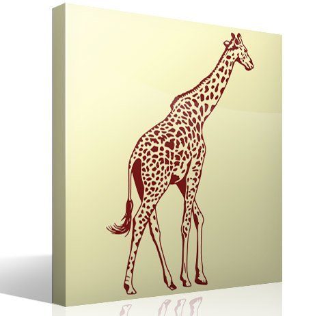 Stickers muraux: Girafe pleine longueur