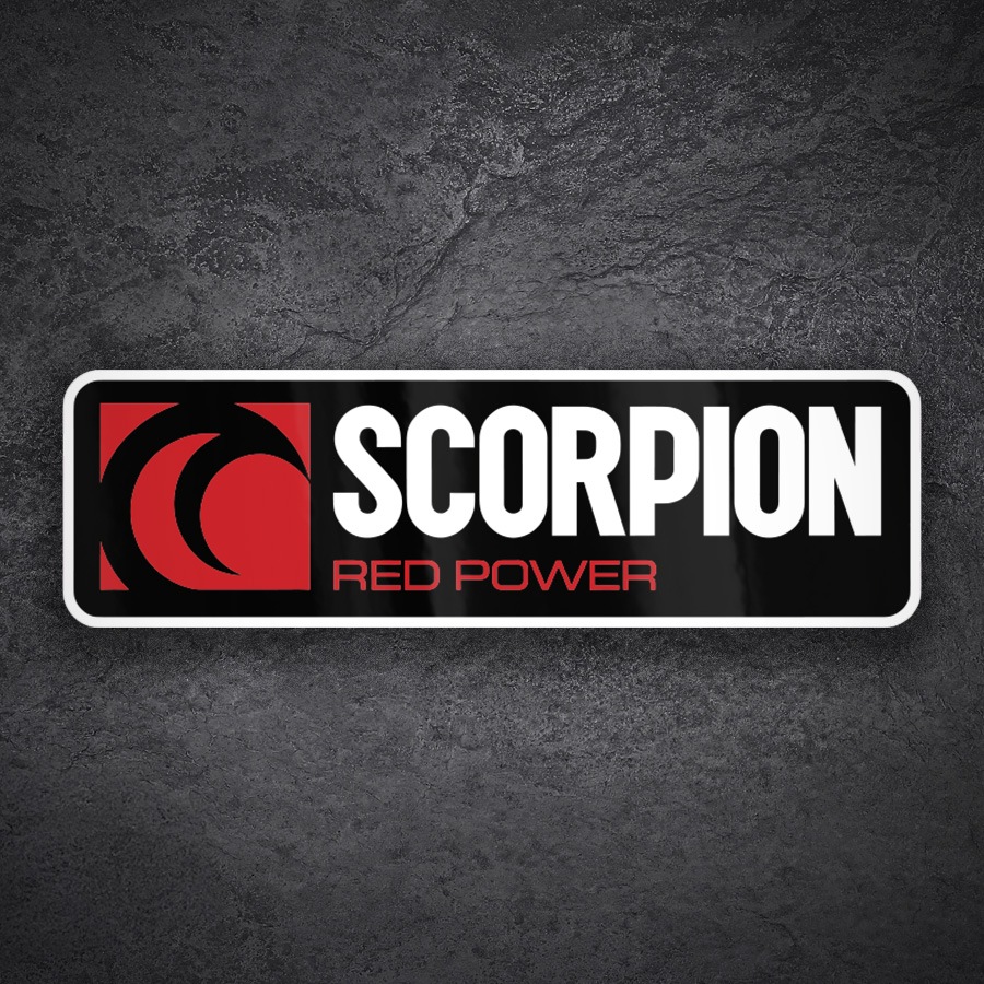 Autocollants: Logo Scorpion Red Power