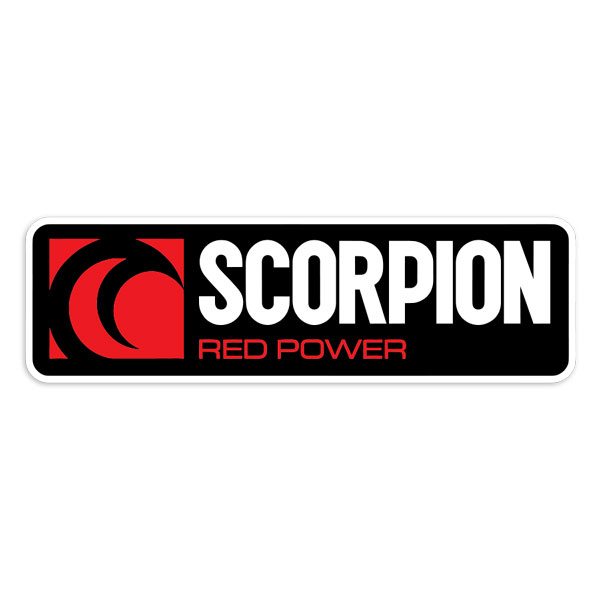 Autocollants: Logo Scorpion Red Power