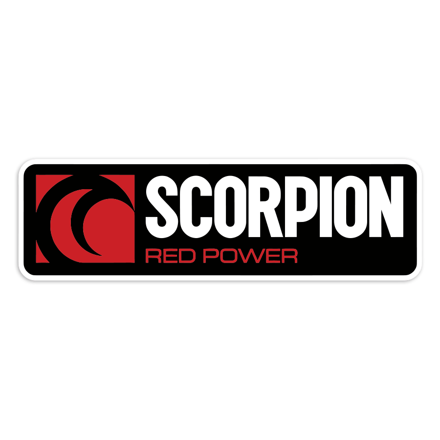Autocollants: Logo Scorpion Red Power