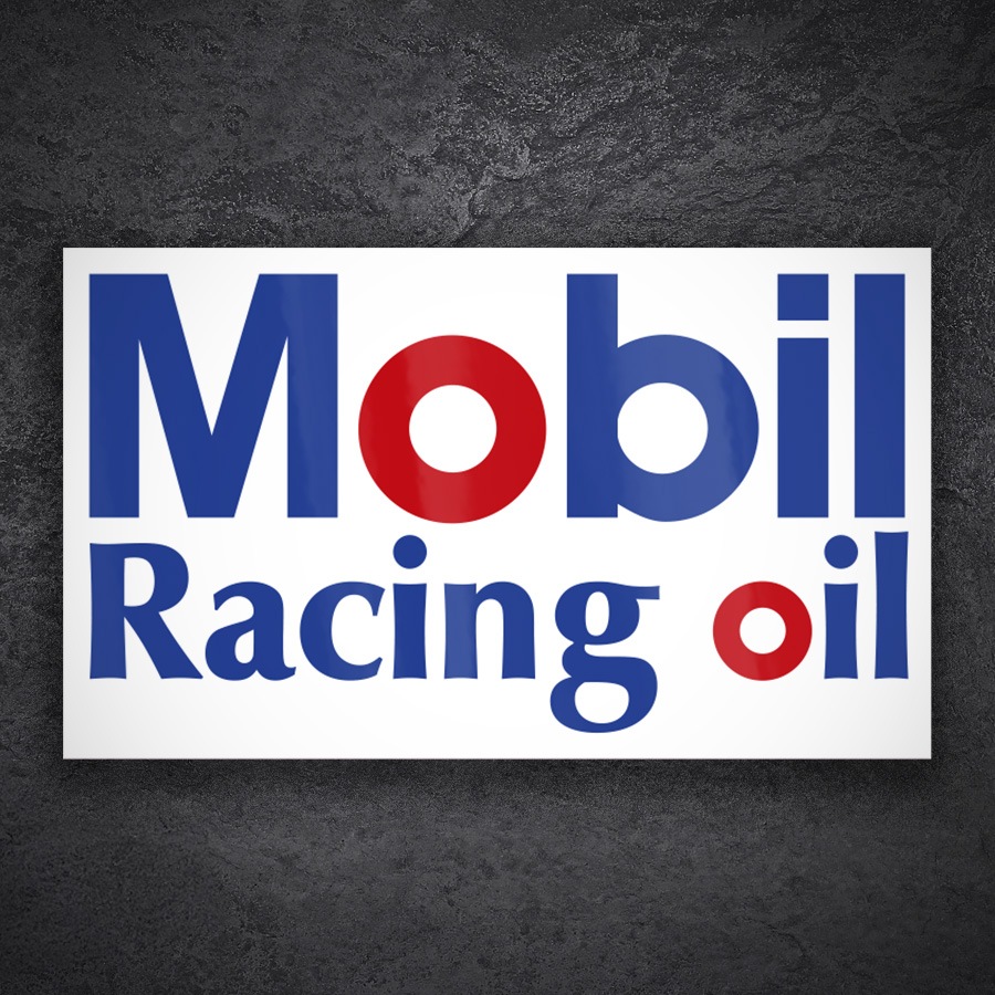Autocollants: Logo Mobil Racing Oil
