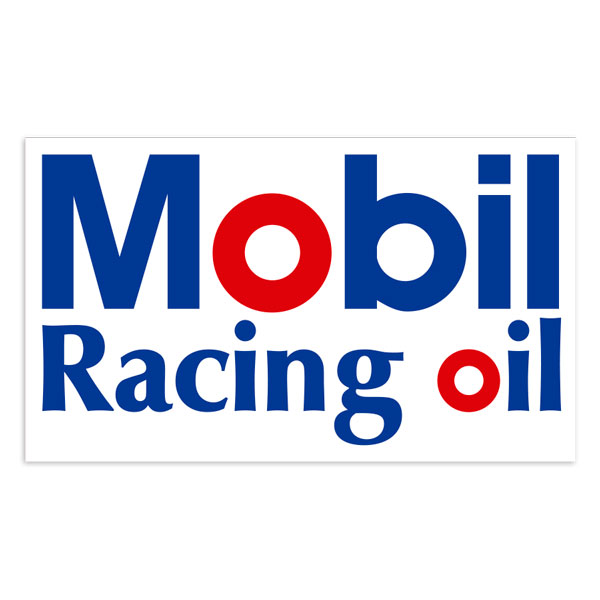 Autocollants: Logo Mobil Racing Oil