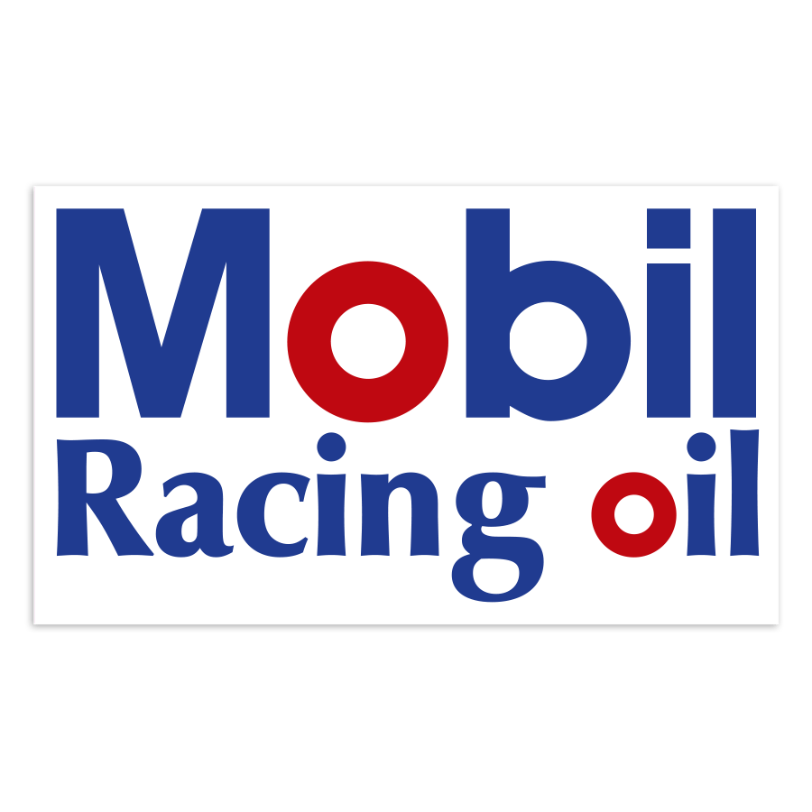 Autocollants: Logo Mobil Racing Oil