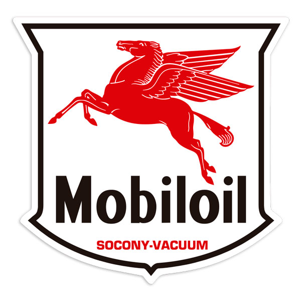 Autocollants: &Eacute;cusson Vintage Mobiloil P&eacute;gase