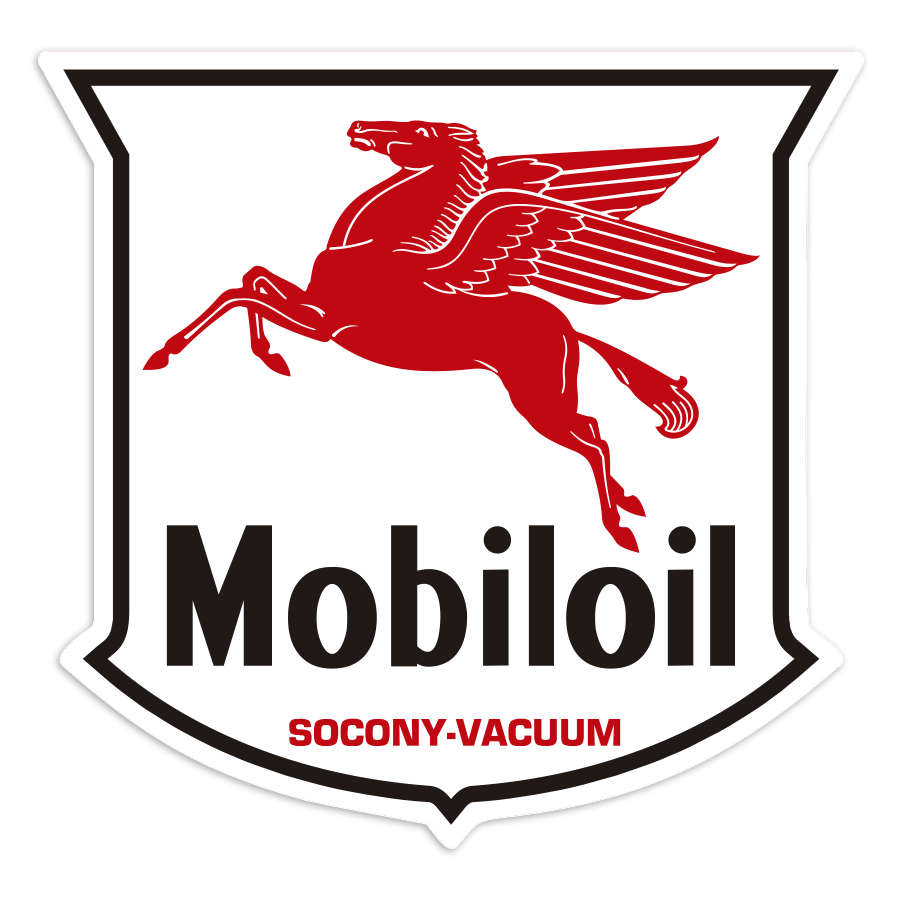 Autocollants: &Eacute;cusson Vintage Mobiloil P&eacute;gase