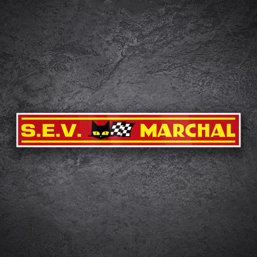 Autocollants: Logo S.E.V. Marchal Rouge