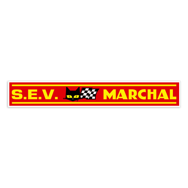 Autocollants: Logo S.E.V. Marchal Rouge