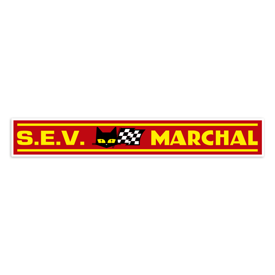 Autocollants: Logo S.E.V. Marchal Rouge