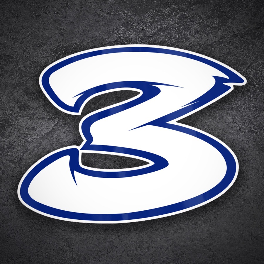 Autocollants: Num&eacute;ro de Course 3 Max Biaggi