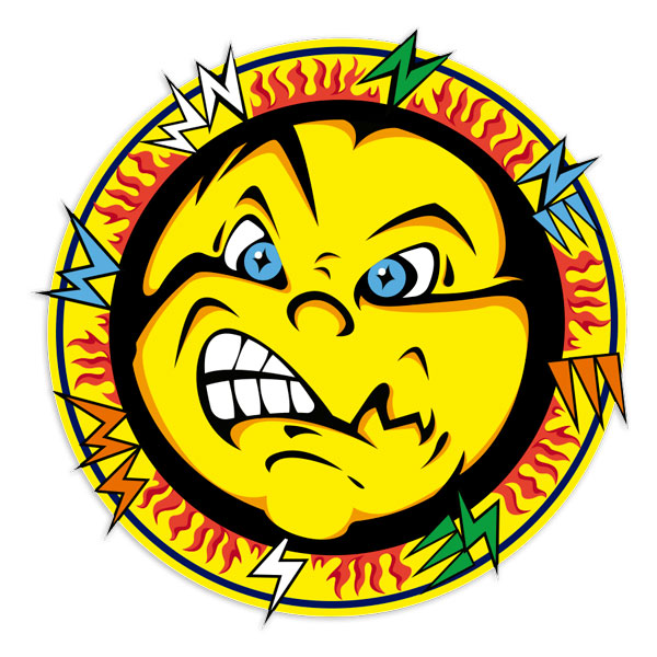 Autocollants: Autocollant Soleil Valentino Rossi