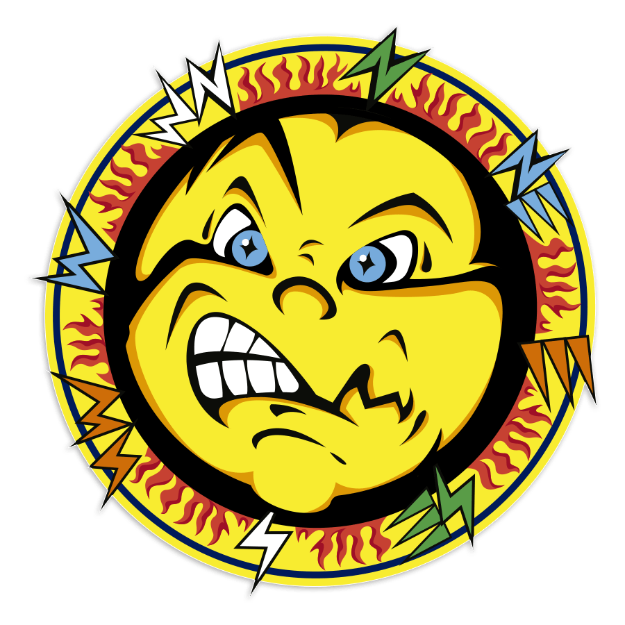 Autocollants: Autocollant Soleil Valentino Rossi