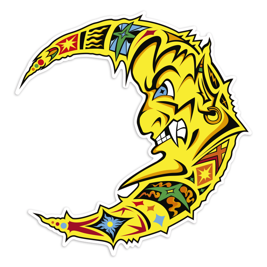 Autocollants: Autocollant Lune Valentino Rossi