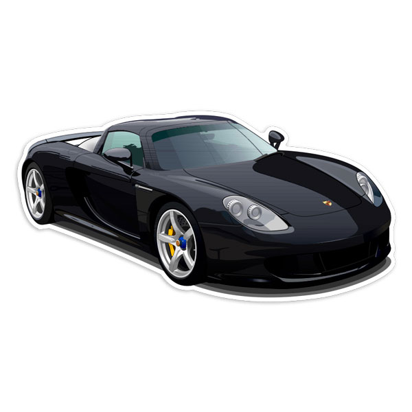 Autocollants: Porsche Carrera GT Noire