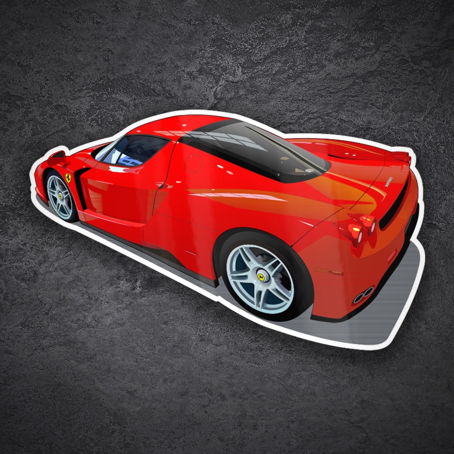 Autocollants: Illustration Supercar Ferrari Enzo