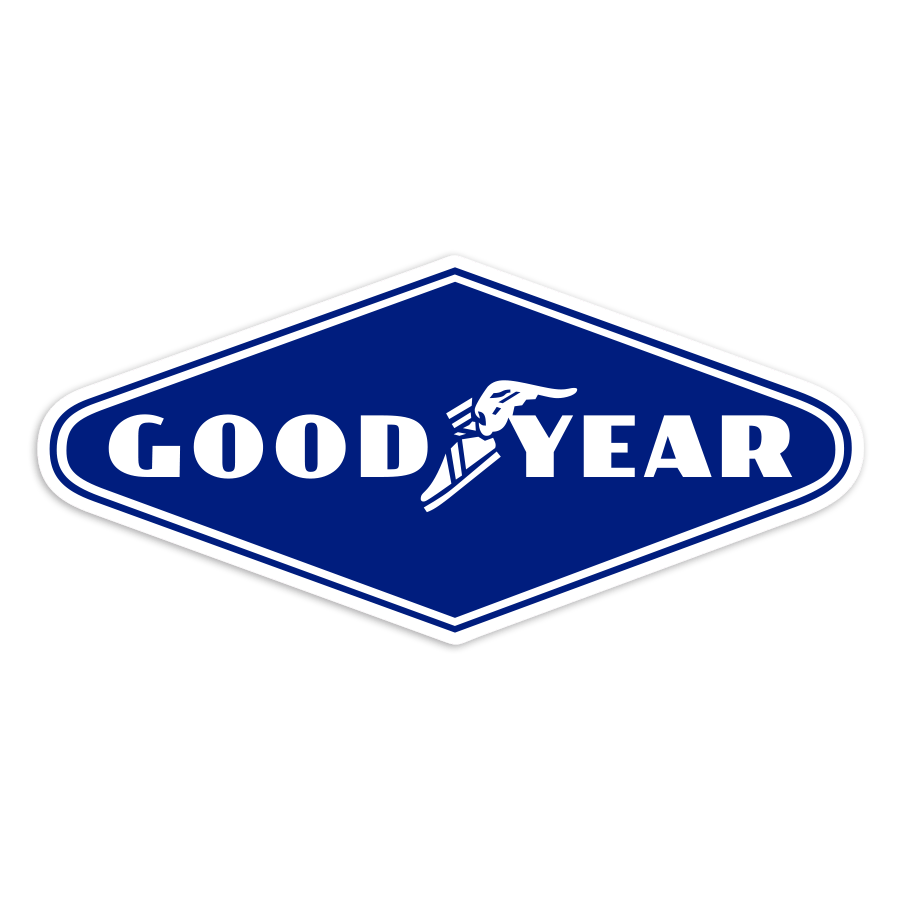 Autocollants: Goodyear Losange Bleu