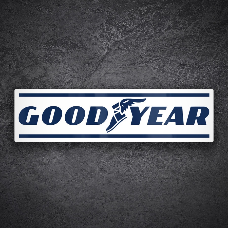 Autocollants: Logo Goodyear Bleu
