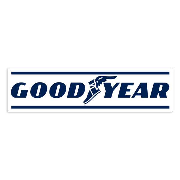 Autocollants: Logo Goodyear Bleu