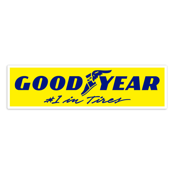 Autocollants: Goodyear Jaune #1 in Tires