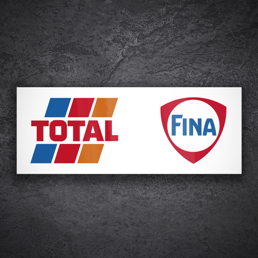 Autocollants: Logos Total et Fina