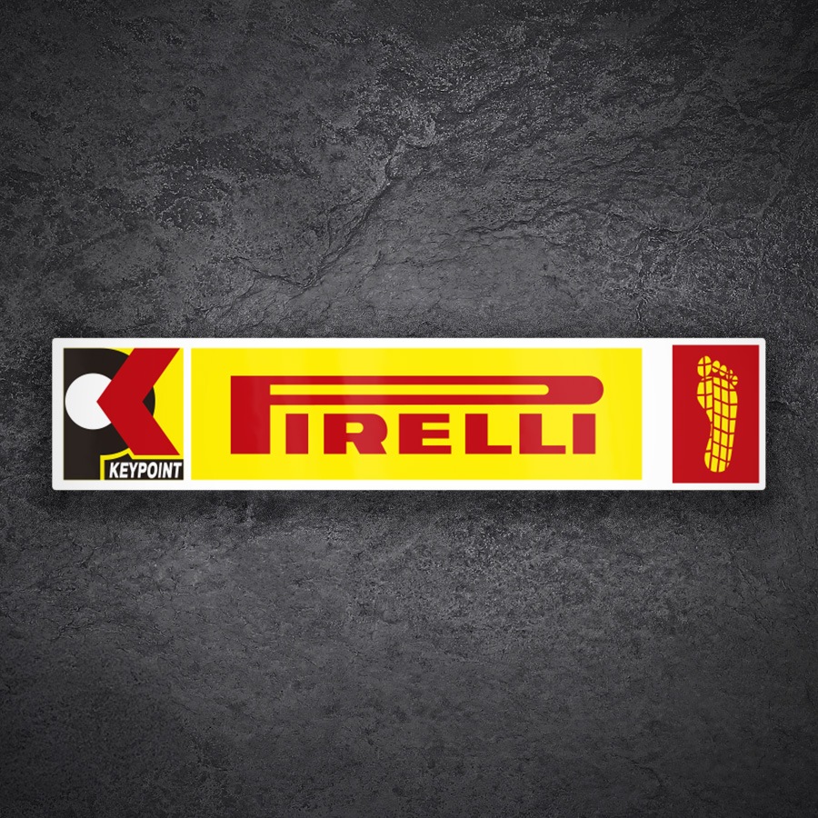 Autocollants: Logo Pirelli Keypoint Empreinte