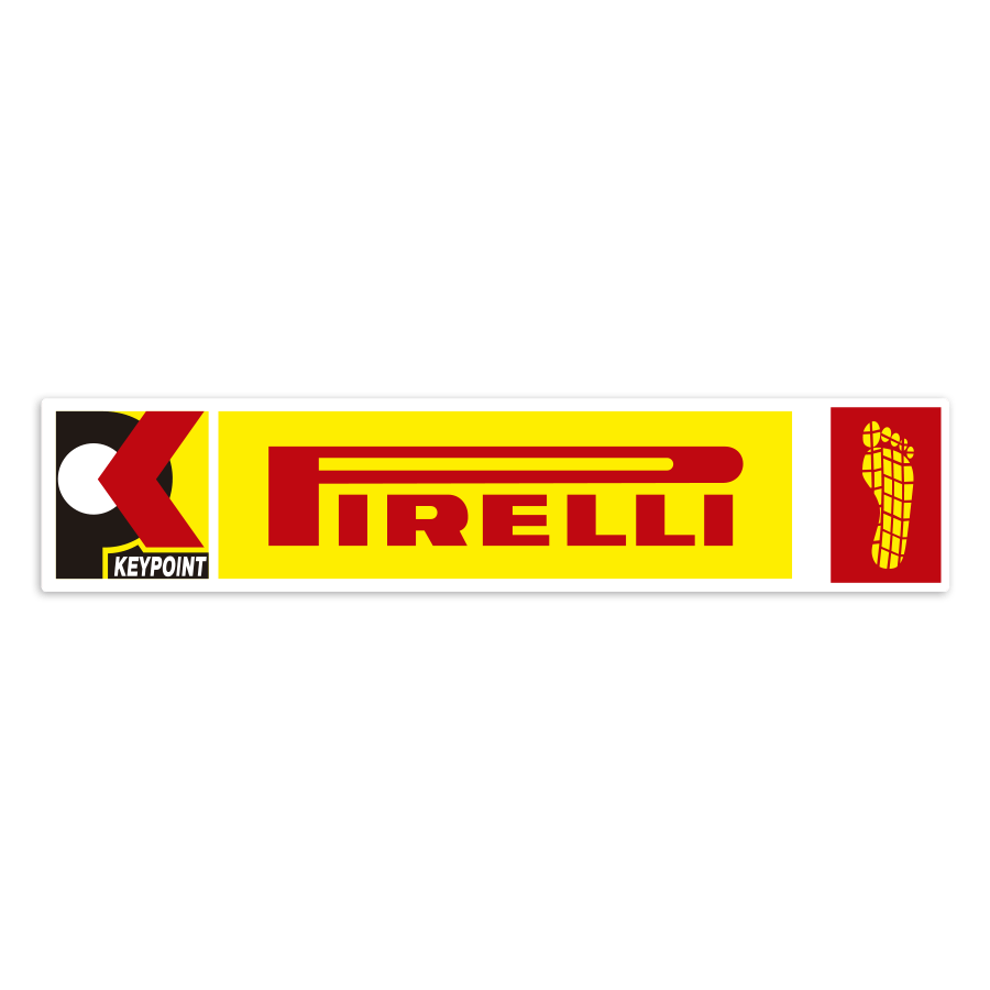 Autocollants: Logo Pirelli Keypoint Empreinte