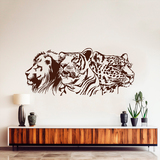 Stickers muraux: Lion, tigre et léopard 2