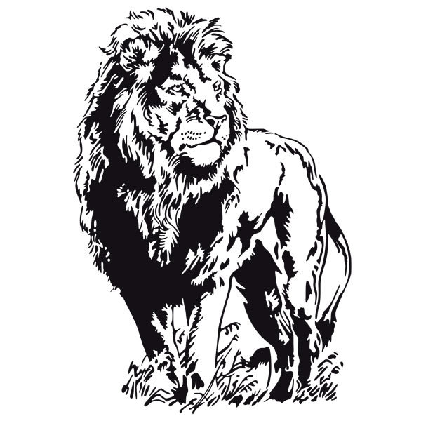 Stickers muraux: lion