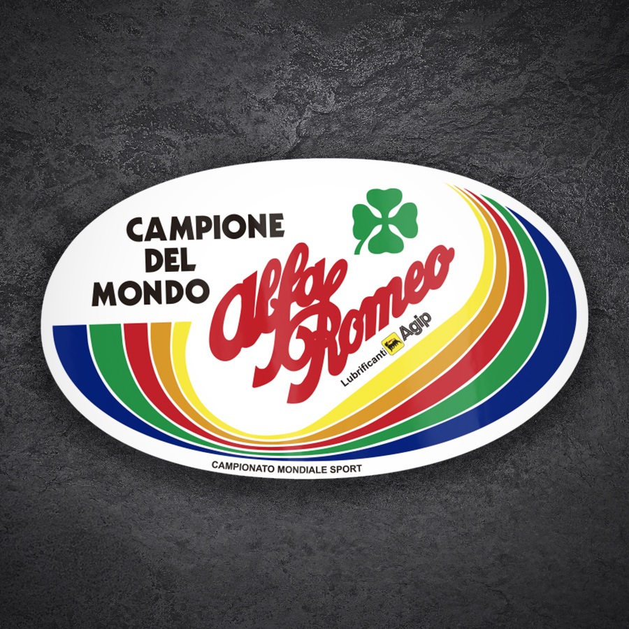 Autocollants: Alfa Romeo Champion du Monde