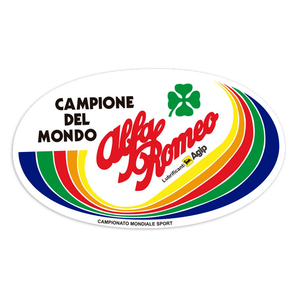 Autocollants: Alfa Romeo Champion du Monde