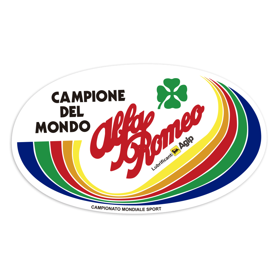 Autocollants: Alfa Romeo Champion du Monde