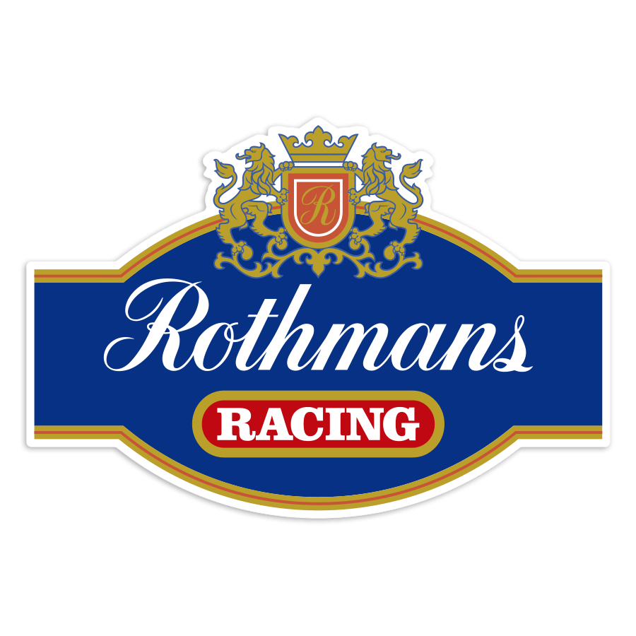 Autocollants: Embl&egrave;me Rothmans Racing Style Motorsport Retro