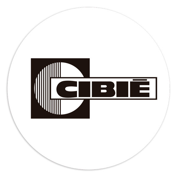 Autocollants: Cibi&eacute; Motorsport avec Logo R&eacute;tro