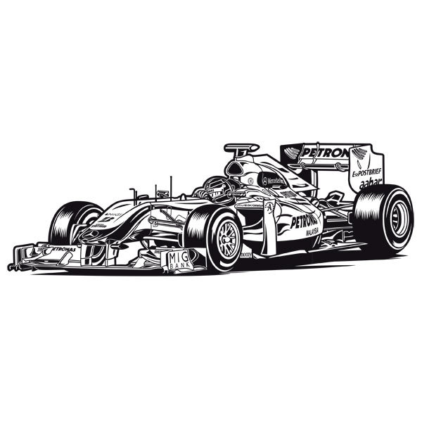 Stickers muraux: Voiture de Formule 1