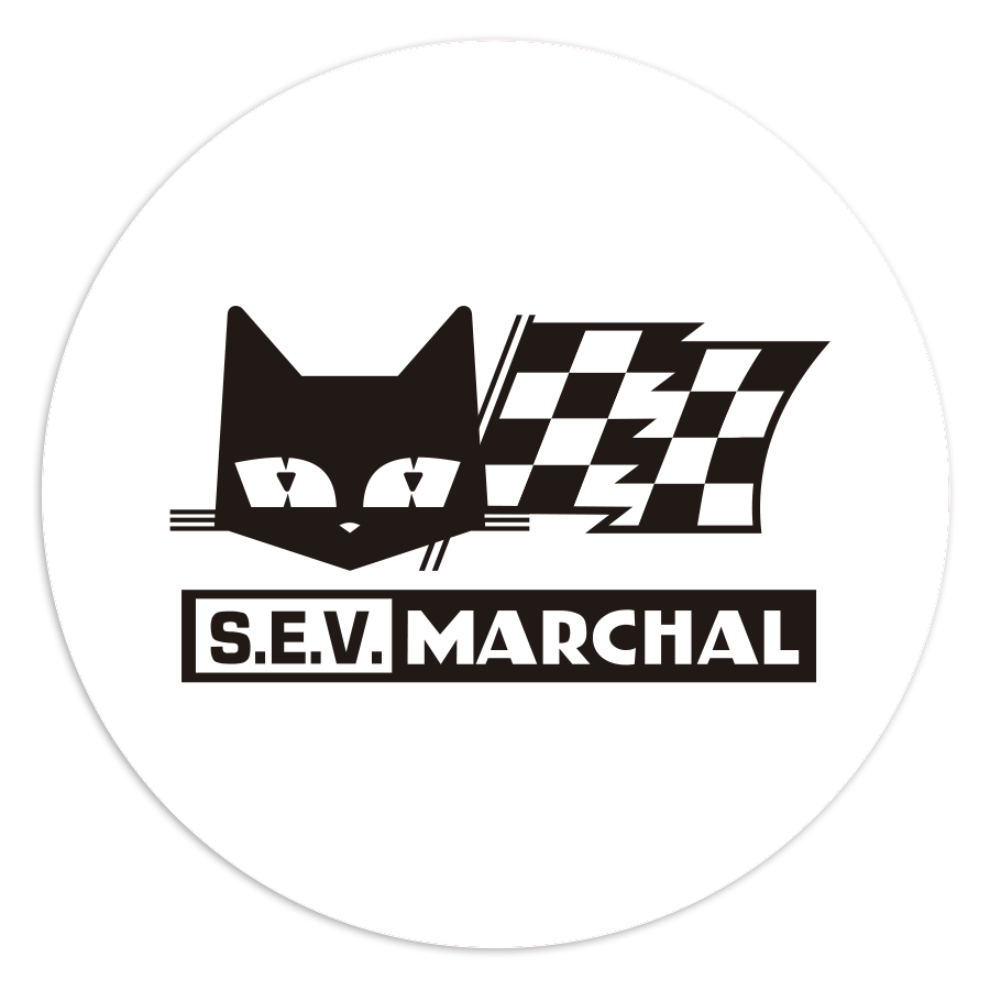 Autocollants: T&ecirc;te de Chat avec Drapeaux S.E.V. MARCHAL