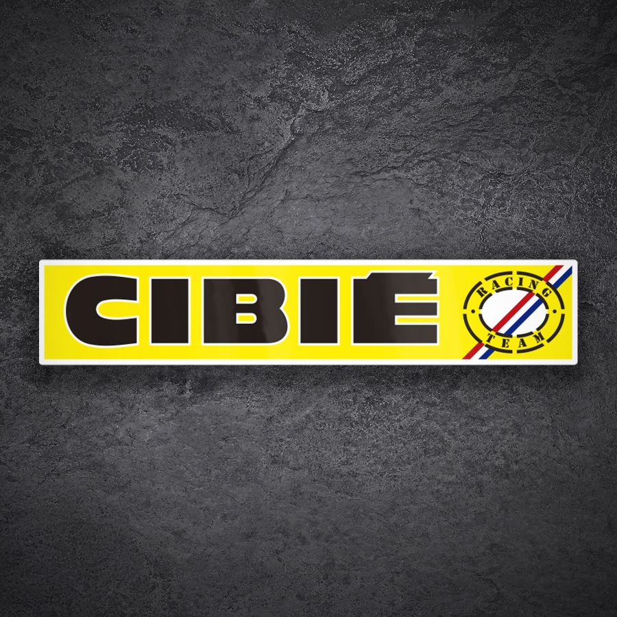 Autocollants: Logo Cibi&eacute; Racing Team en Horizontal