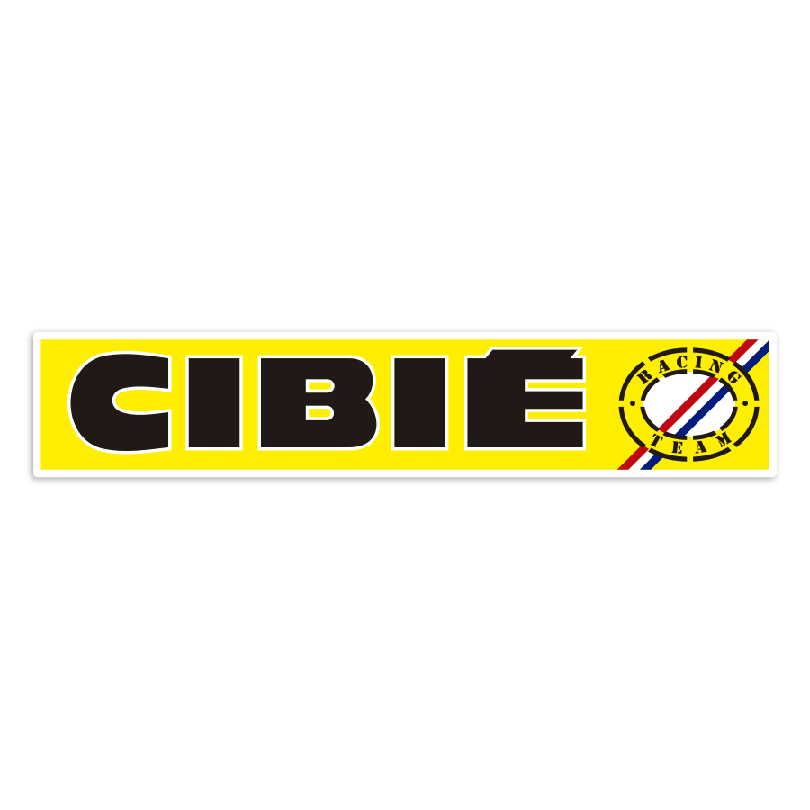 Autocollants: Logo Cibi&eacute; Racing Team en Horizontal