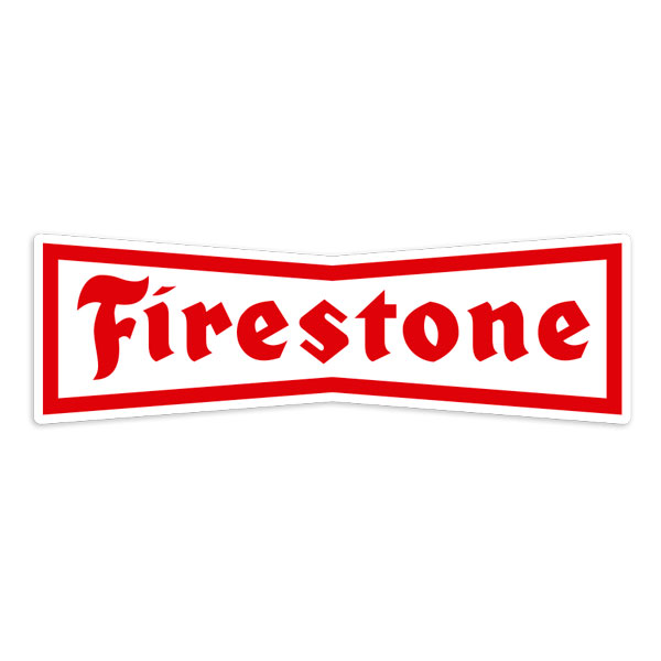 Autocollants: Firestone Classique Rouge