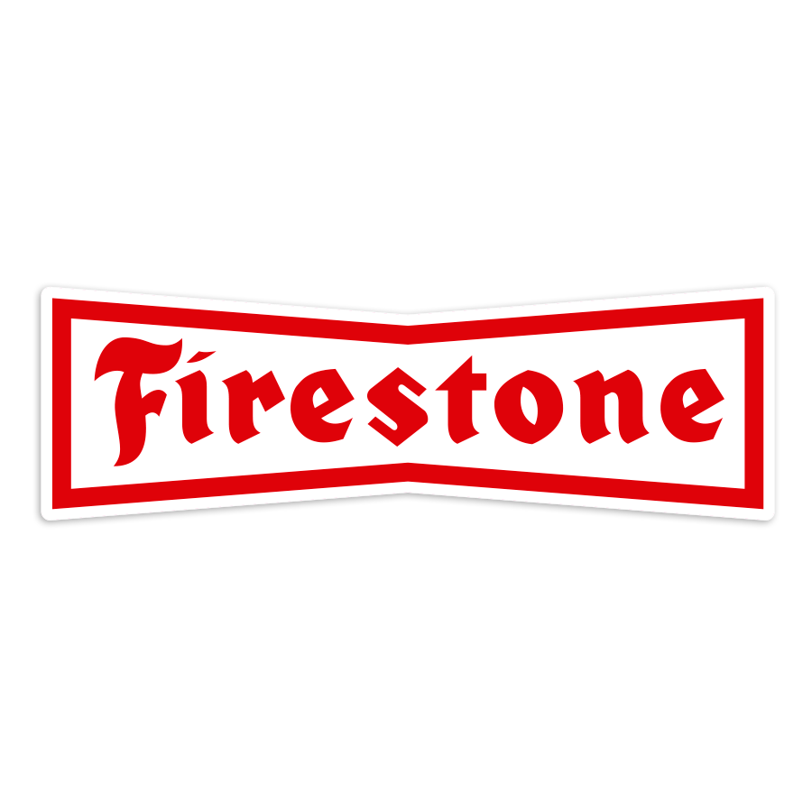 Autocollants: Firestone Classique Rouge