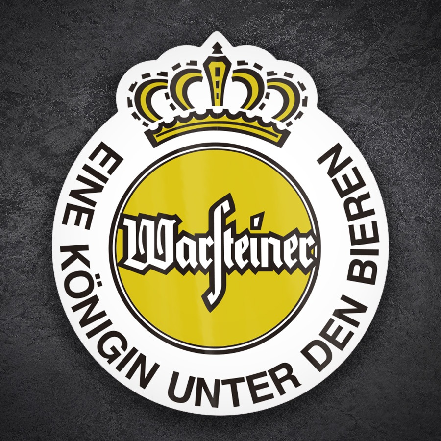 Autocollants: Logo Bi&egrave;re Warsteiner R&eacute;tro