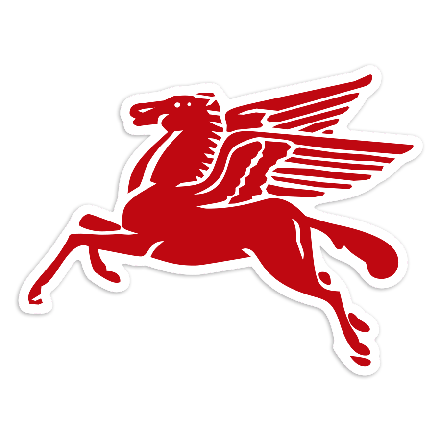 Autocollants: P&eacute;gase Mobil Classique