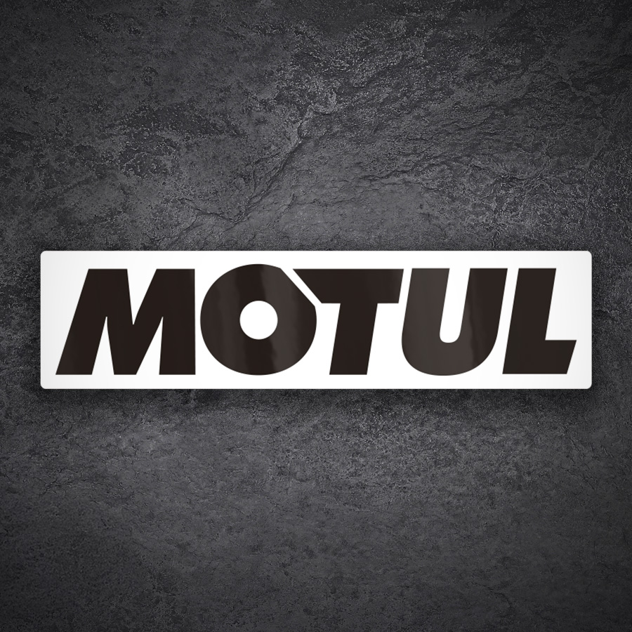 Autocollants: Logo Motul Horizontal Lettres Noires