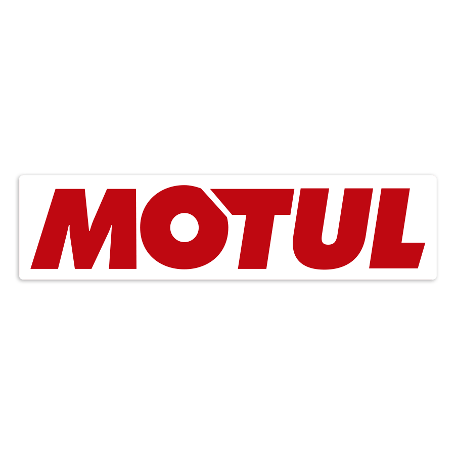 Autocollants: Logo Motul Horizontal Lettres Rouges