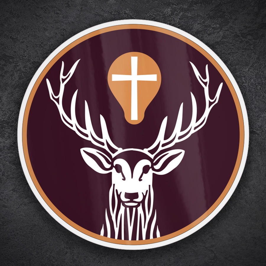 Autocollants: Cerf J&auml;germeister Rond